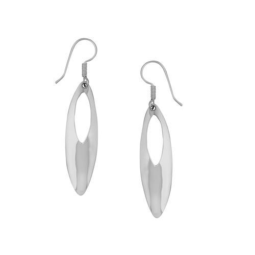 charles albert Sterling Silver Oval Cut Drop Earrings Sterling Silver Earrings