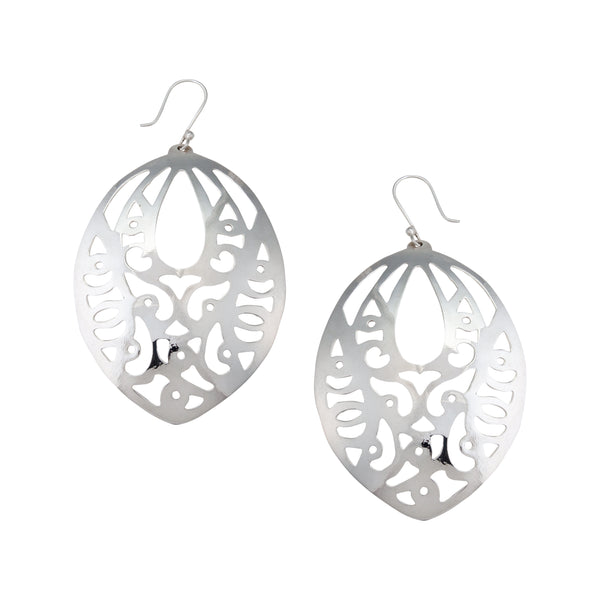 charles albert Sterling Silver Patterned Earrings Sterling Silver Earrings