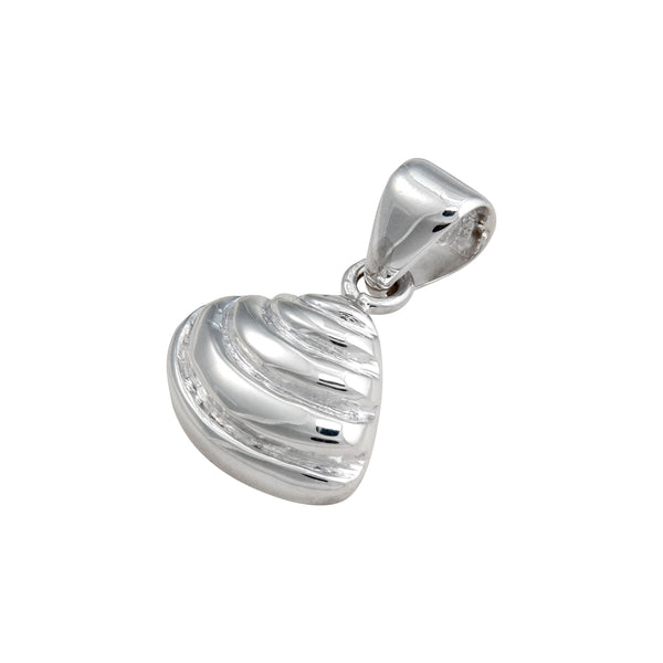 Charles Albert Sterling Silver Pawley's Island Shell Pendant Sterling Silver Pendants