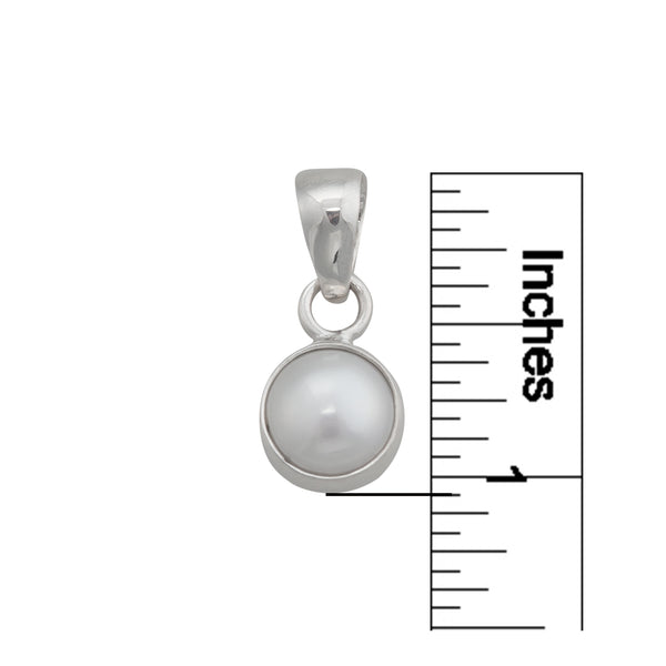 Charles Albert Sterling Silver Pearl Pendant Sterling Silver Pendants