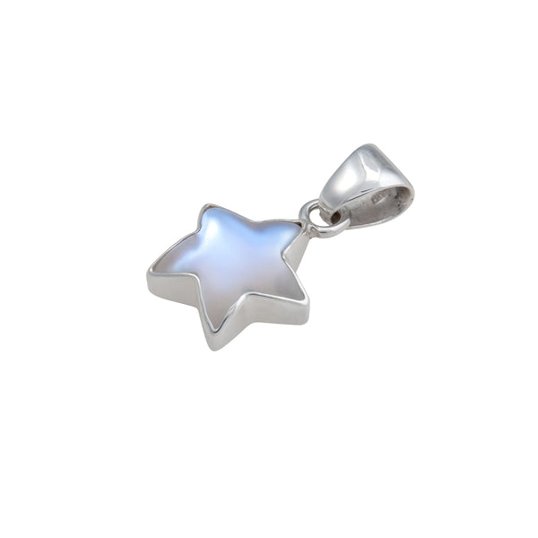 Charles Albert Sterling Silver Petite Luminite Star Pendant Sterling Silver Pendants