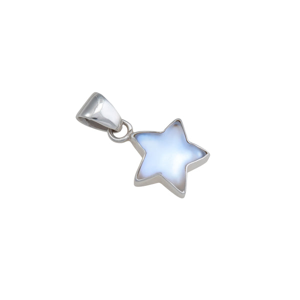 Charles Albert Sterling Silver Petite Luminite Star Pendant Sterling Silver Pendants