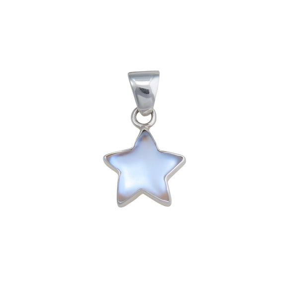 charles albert Sterling Silver Petite Luminite Star Pendant Sterling Silver Pendants