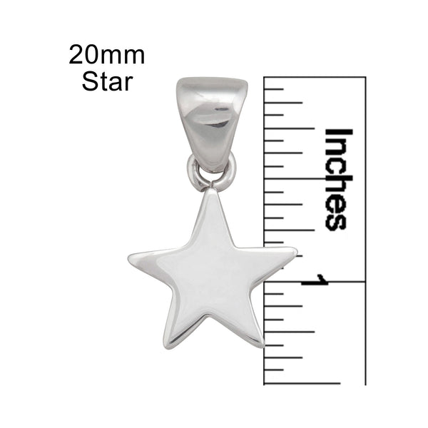 Charles Albert Sterling Silver Petite Star Pendant Sterling Silver Pendants