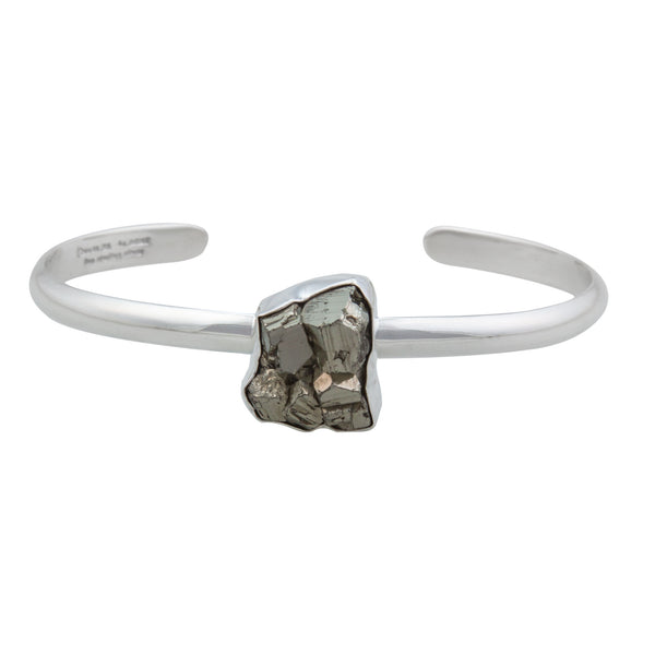 Charles Albert Sterling Silver Pyrite Mini Cuff Sterling Silver Bracelets + Cuffs