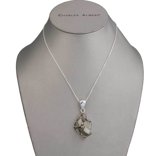 Charles Albert Sterling Silver Pyrite Pendant Sterling Silver Pendants