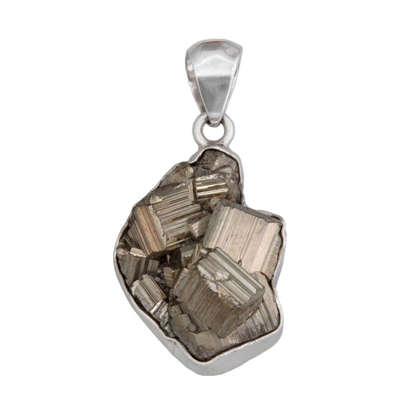 charles albert Sterling Silver Pyrite Pendant Sterling Silver Pendants