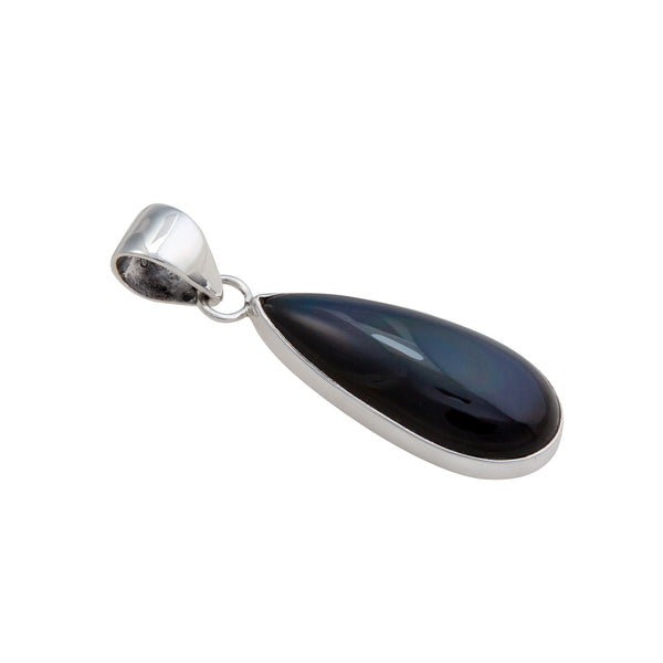 Charles Albert Sterling Silver Rainbow Obsidian Pendant Sterling Silver Pendants