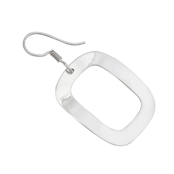 Charles Albert Sterling Silver Rectangle Cut Out Earrings 15% Off - Discontinued Items