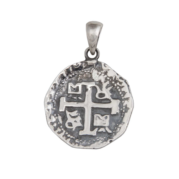 charles albert Sterling Silver Replica Treasure Coin Pendant Sterling Silver Pendants