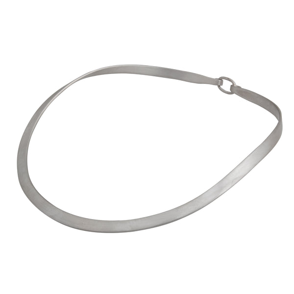 Charles Albert Sterling Silver Round Neckwire With Clasp - Matte 15% Off - Discontinued Items