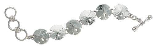 Charles Albert Sterling Silver Sand Dollar Bracelet Sterling Silver Bracelets + Cuffs
