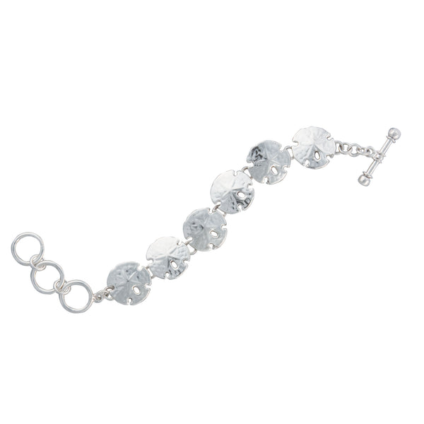 charles albert Sterling Silver Sand Dollar Bracelet Sterling Silver Bracelets + Cuffs