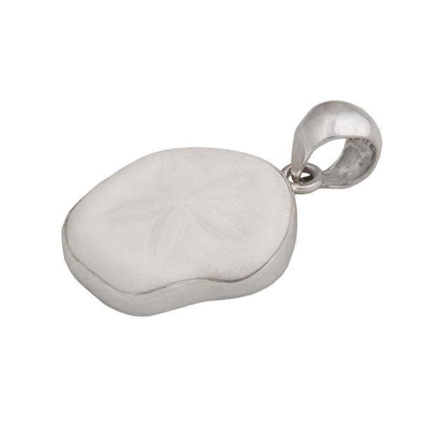 Charles Albert Sterling Silver Sand Dollar Shell Pendant Sterling Silver Pendants