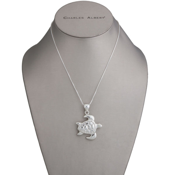 Charles Albert Sterling Silver Sea Turtle Pendant Sterling Silver Pendants