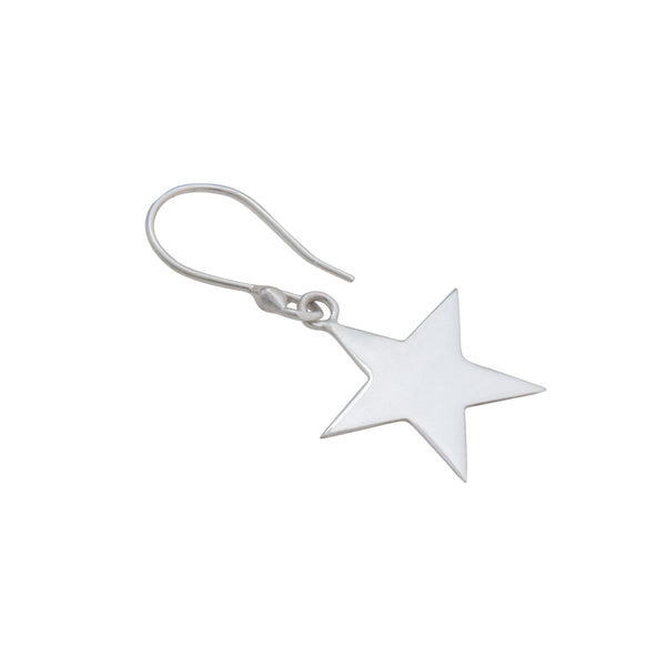 Charles Albert Sterling Silver Star Drop Earrings Sterling Silver Earrings