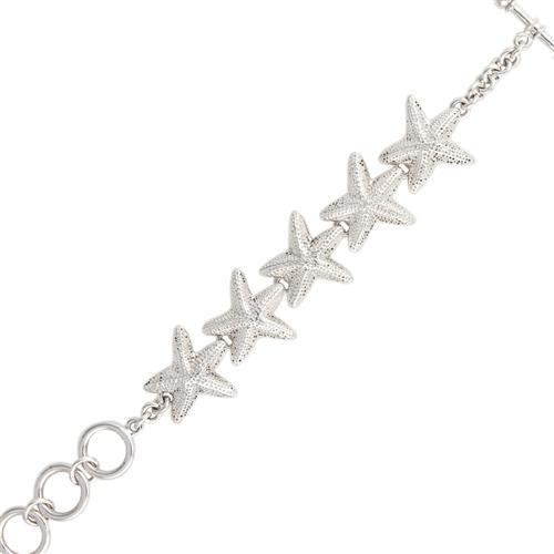 charles albert Sterling Silver Starfish Bracelet Sterling Silver Bracelets + Cuffs