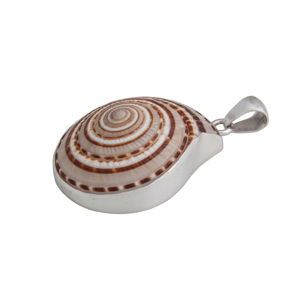 Charles Albert Sterling Silver Sundial Shell Pendant Sterling Silver Pendants