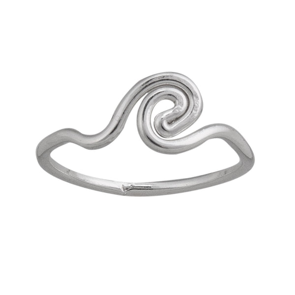 charles albert Sterling Silver Surfs Up Ring Sterling Silver Stackable Rings