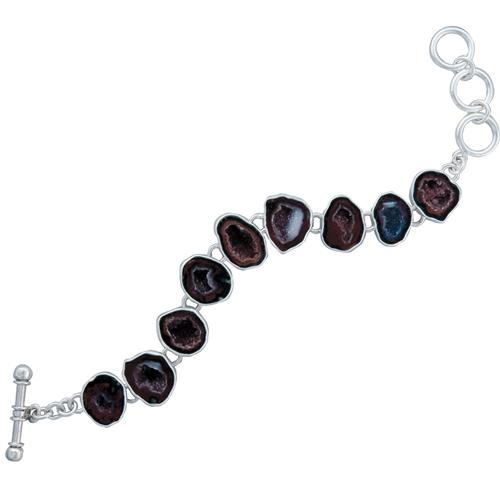 charles albert Sterling Silver Tabasco Geode Bracelet Sterling Silver Bracelets + Cuffs