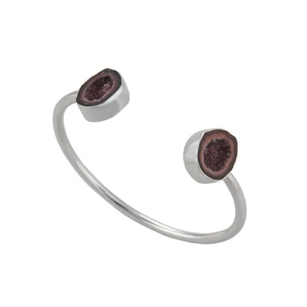 charles albert Sterling Silver Tabasco Geode Cuff 15% Off - Discontinued Items