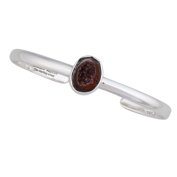 charles albert Sterling Silver Tabasco Geode Mini Cuff Sterling Silver Bracelets + Cuffs