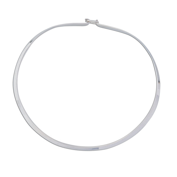 charles albert Sterling Silver Thicker Round Neckwire with Clasp 15% Off - Discontinued Items