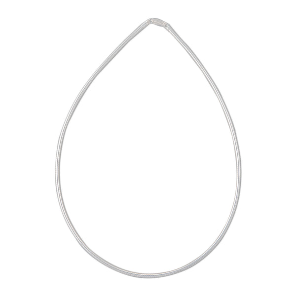 charles albert Sterling Silver Thicker Round Omega Sterling Silver Chains + Neckwires