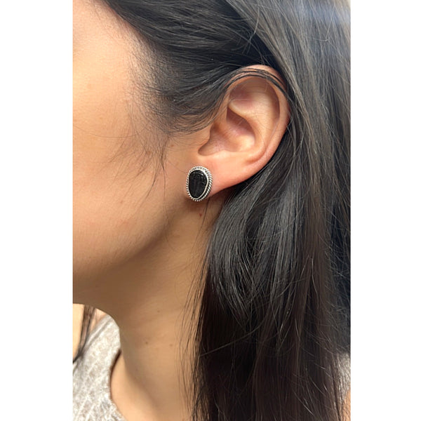 Charles Albert Sterling Silver Trilobite Rope Post Earrings Sterling Silver Earrings