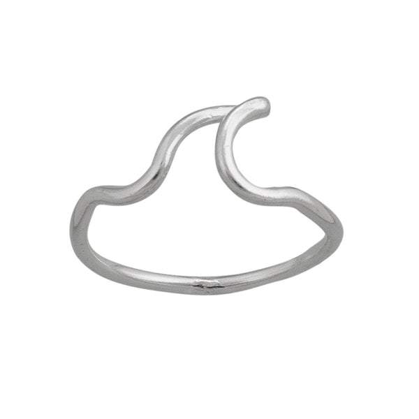 charles albert Sterling Silver Wave Ring Sterling Silver Stackable Rings