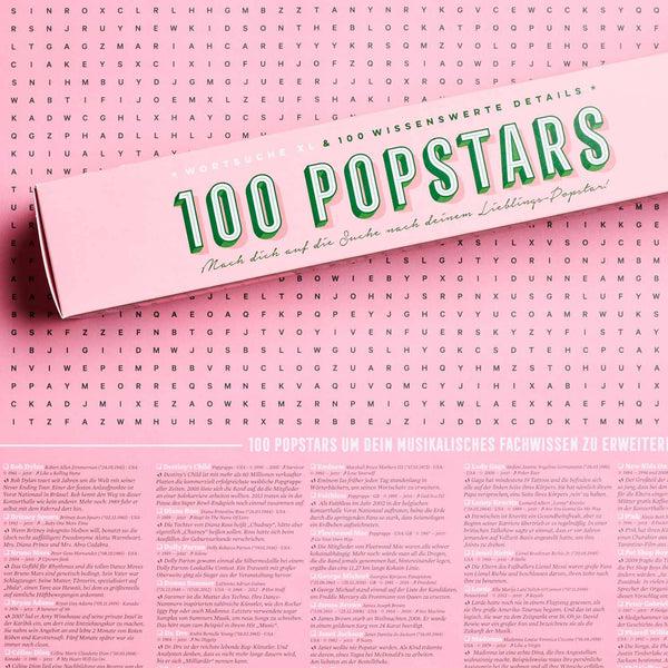 charles and marie 100 POPSTARS | XL Spiel & Rätsel POSTER | 65x100cm | Stratier