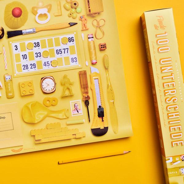 charles and marie 100 UNTERSCHIEDE | XL Spiel & Rätsel POSTER | 65x100cm | Stratier