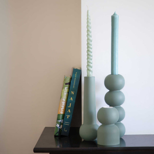 Charles And Marie 3-in-1 LOW - Multifunktionaler Holz-Kerzenhalter 14 Cm Hoch | Lemon Lily