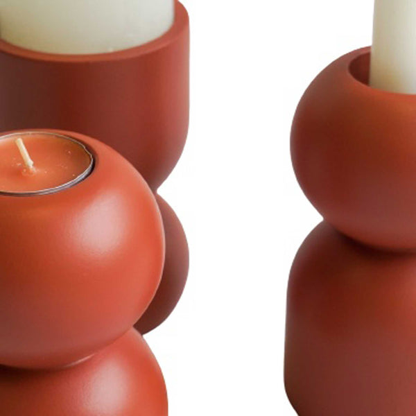 Charles And Marie 3-in-1 LOW - Multifunktionaler Holz-Kerzenhalter 14 Cm Hoch | Lemon Lily