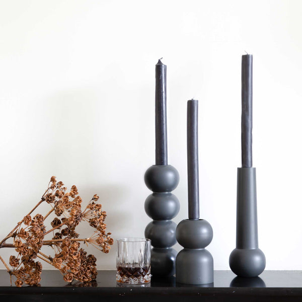 Charles And Marie 3-in-1 LOW - Multifunktionaler Holz-Kerzenhalter 14 Cm Hoch | Lemon Lily