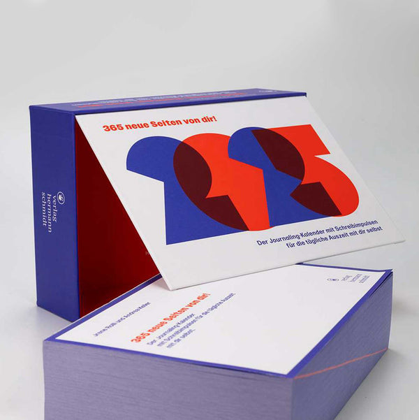 charles and marie 365 NEUE SEITEN VON DIR - Journaling-Kalender mit Schreibimpulsen für die tägliche Auszeit mit dir selbst | Hermann Schmidt Verlag