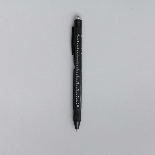 Charles And Marie 9 In 1 Tool Pen - Schwarzer Multifunktions-Kugelschreiber | Block Design