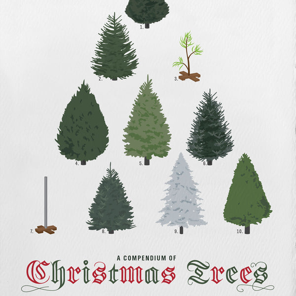Charles And Marie A COMPENDIUM Of CHRISTMAS TREES | WEIHNACHTSKARTE | Pop Chart Lab