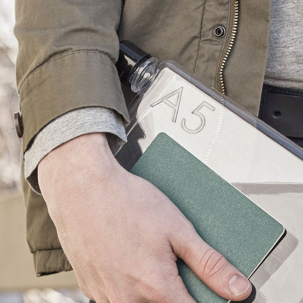 Charles And Marie A5 Memobottle | Flache Wiederverwendbare TRINK- & WASSERFLASCHE | 750ml