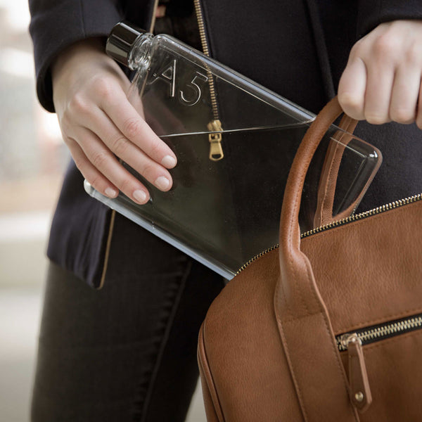 Charles And Marie A5 Memobottle | Flache Wiederverwendbare TRINK- & WASSERFLASCHE | 750ml