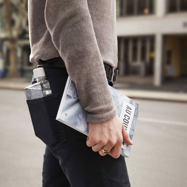 Charles And Marie A6 Memobottle | Flache Wiederverwendbare TRINK- & WASSERFLASCHE | 375ml