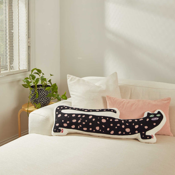 charles and marie AELFIE PILLOW | Panther | TIER-ZIERKISSEN | Aelfie Oudghiri | Areaware