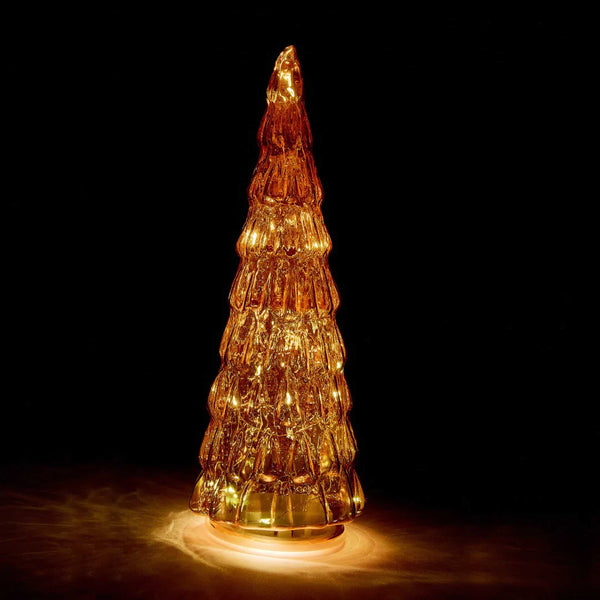 Charles And Marie AMBER - Glas-TANNENBAUM Mit LED Beleuchtung - 32 Cm Hoch | MoMA