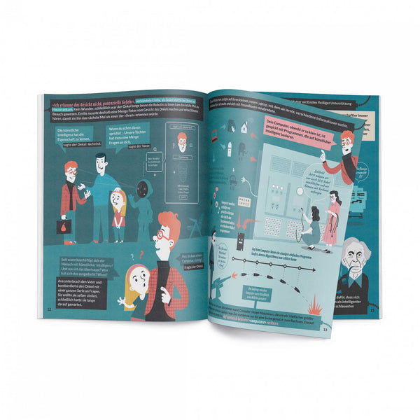 Charles And Marie AVA Im Land Der Zukunft | Wie KÜNSTLICHE INTELLIGENZ Funktioniert | KINDER-WISSENBUCH | Ryszard Tadeusiewicz & Maria Mazurek | Helvetiq