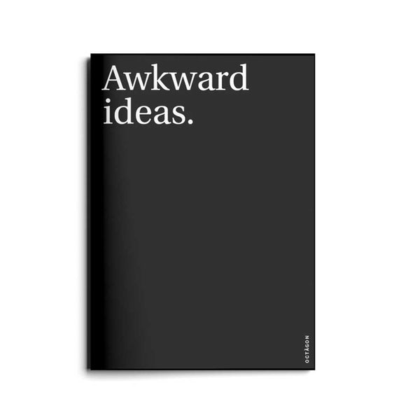 Charles And Marie AWKWARD IDEAS | Schwarzes NOTIZBUCH | A5 | Octàgon Design