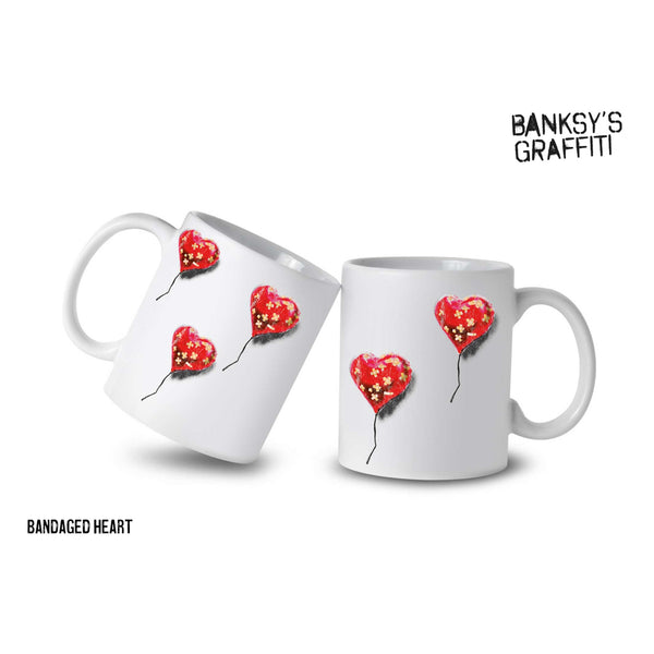 charles and marie BANDAGED HEART | Banksy KAFFEE- & TEE-BECHER | Urban.ity