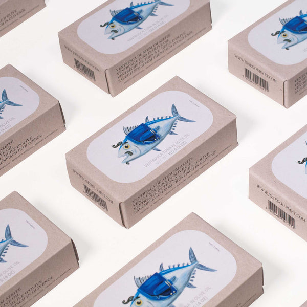 charles and marie Bauchfleisch vom THUNFISCH in Olivenöl | Feinkost FISCHKONSERVE | 120gr | José Gourmet