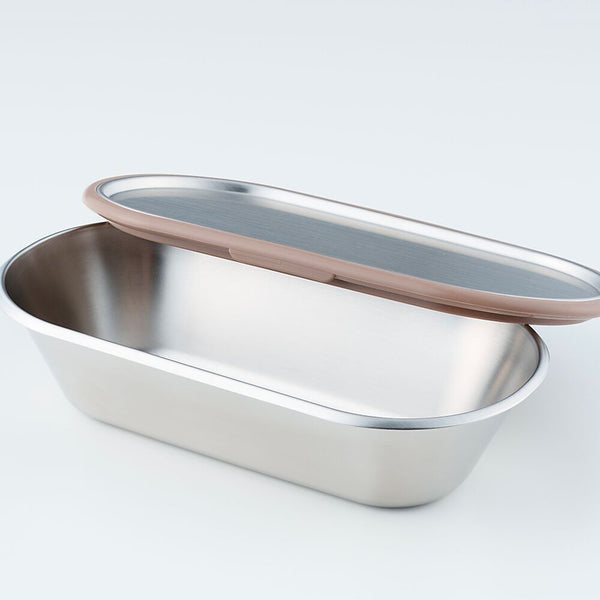 Charles And Marie BENTO Box Aus Edelstahl - BROTDOSE In Braun - AIKATA-Kollektion | YOSHIKAWA