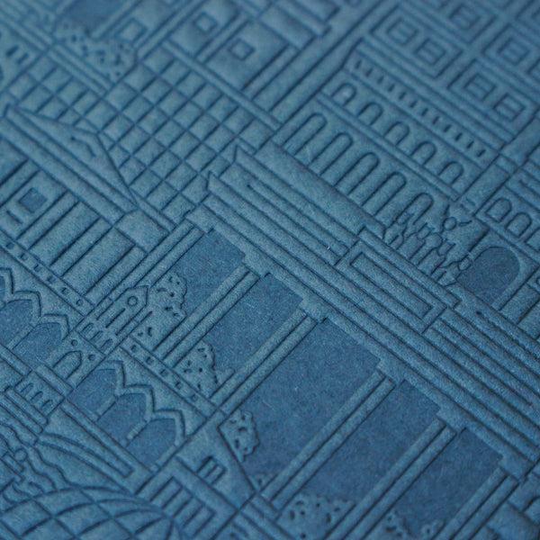 Charles And Marie BERLIN | blaues NOTIZBUCH | 18x13 Cm & 128 Seiten | The City Works