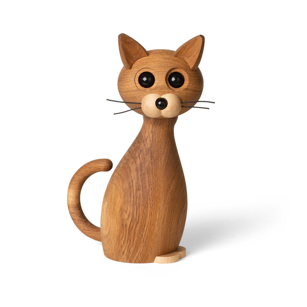Charles And Marie BIG LUCKY THE CAT | Große KATZE | Holz-DEKOFIGUR | Chresten Sommer | Spring Copenhagen